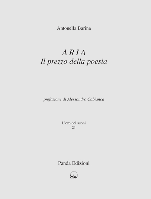 Aria. Il prezzo della poesia