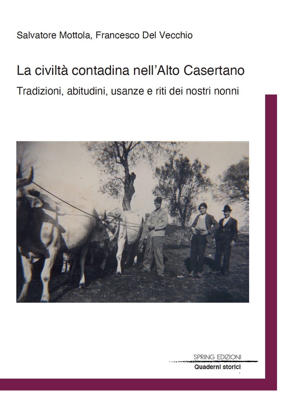 La civiltà contadina nell'Alto Casertano. Tradizioni, abitudini, usanze e riti dei nostri nonni