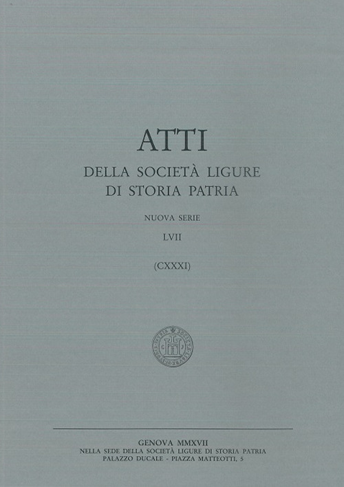 Atti della Società Ligure di Storia Patria. N.S. (2018). Vol. 131