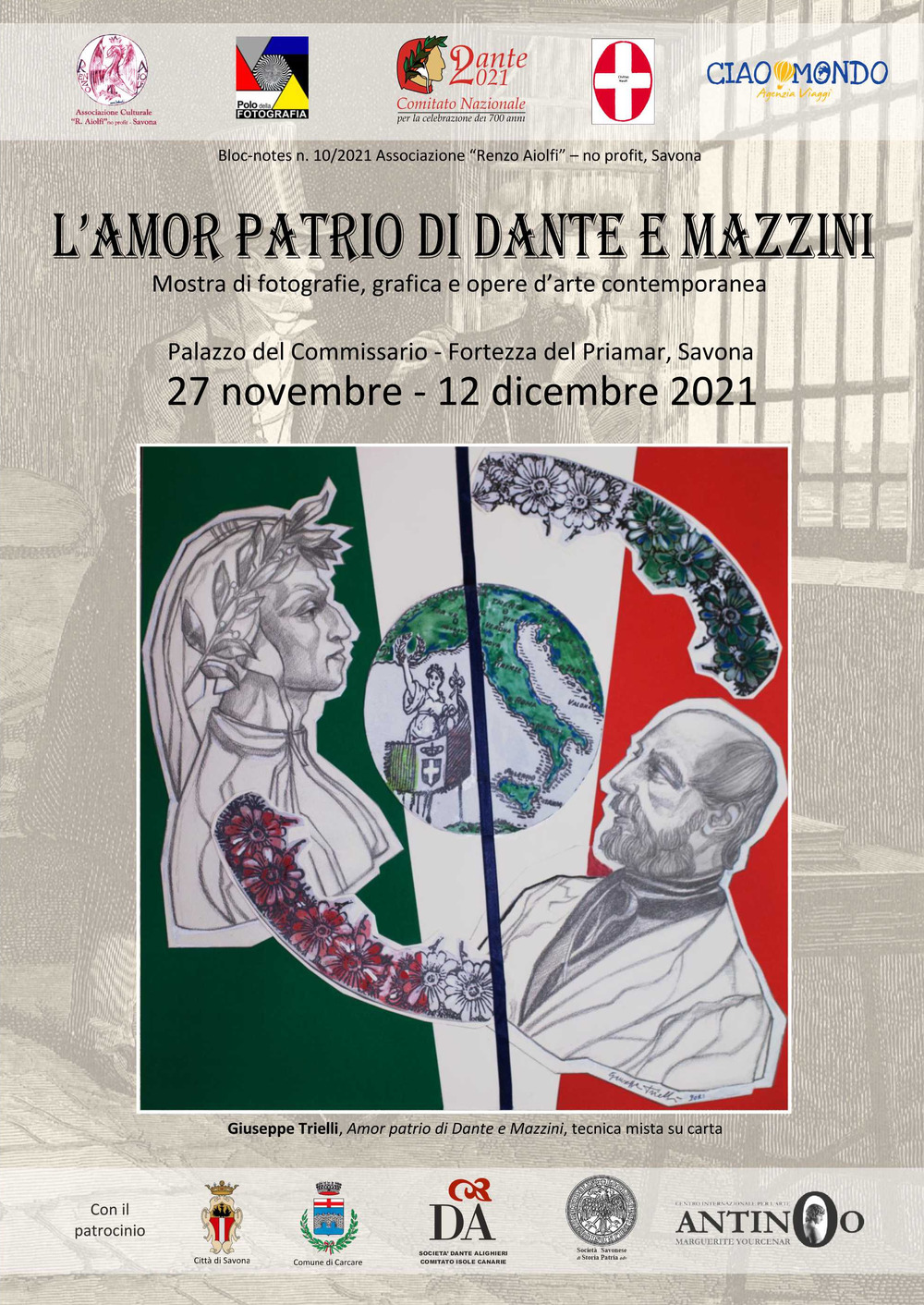 L'amor patrio di Dante e Mazzini. Catalogo della mostra (Savona, 27 novembre-12 dicembre 2021)