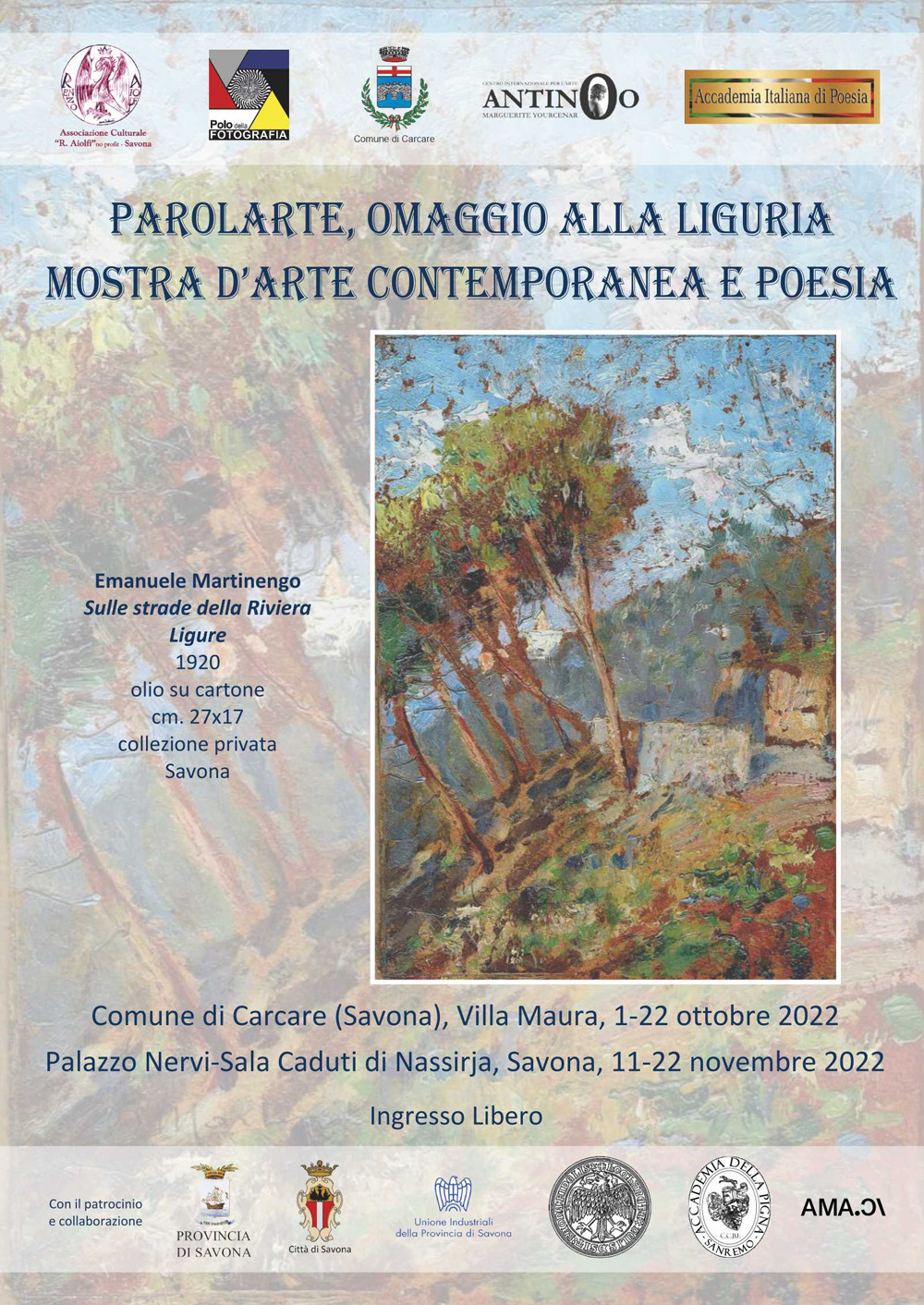 Parolarte, omaggio alla Liguria. Mostra d'arte contemporanea e poesia. Ediz. illustrata