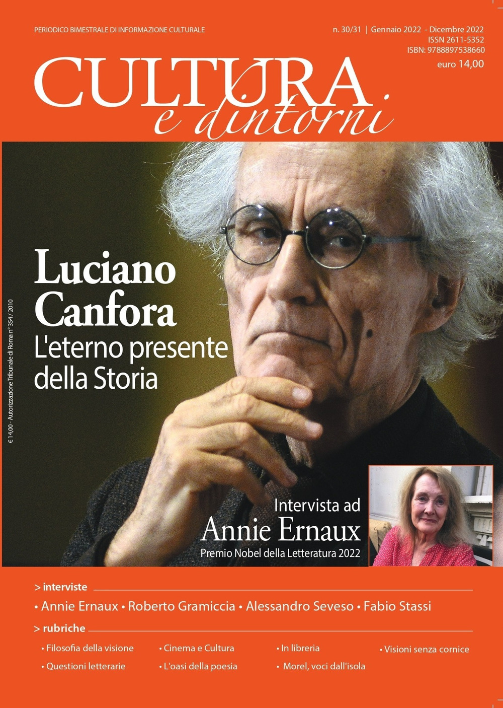 Cultura e dintorni. Periodico bimestrale di informazione culturale. Vol. 30-31