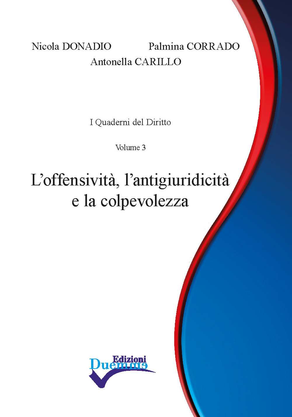 L'offensività, l'antigiuridicità e la colpevolezza