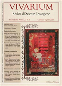 Vivarium. Rivista di scienze teologiche (2013). Vol. 1