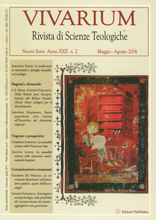 Vivarium. Rivista di scienze teologiche (2014). Ediz. illustrata. Vol. 2