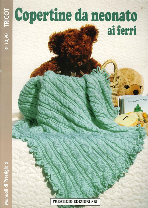 Copertine da neonato ai ferri. Tricot