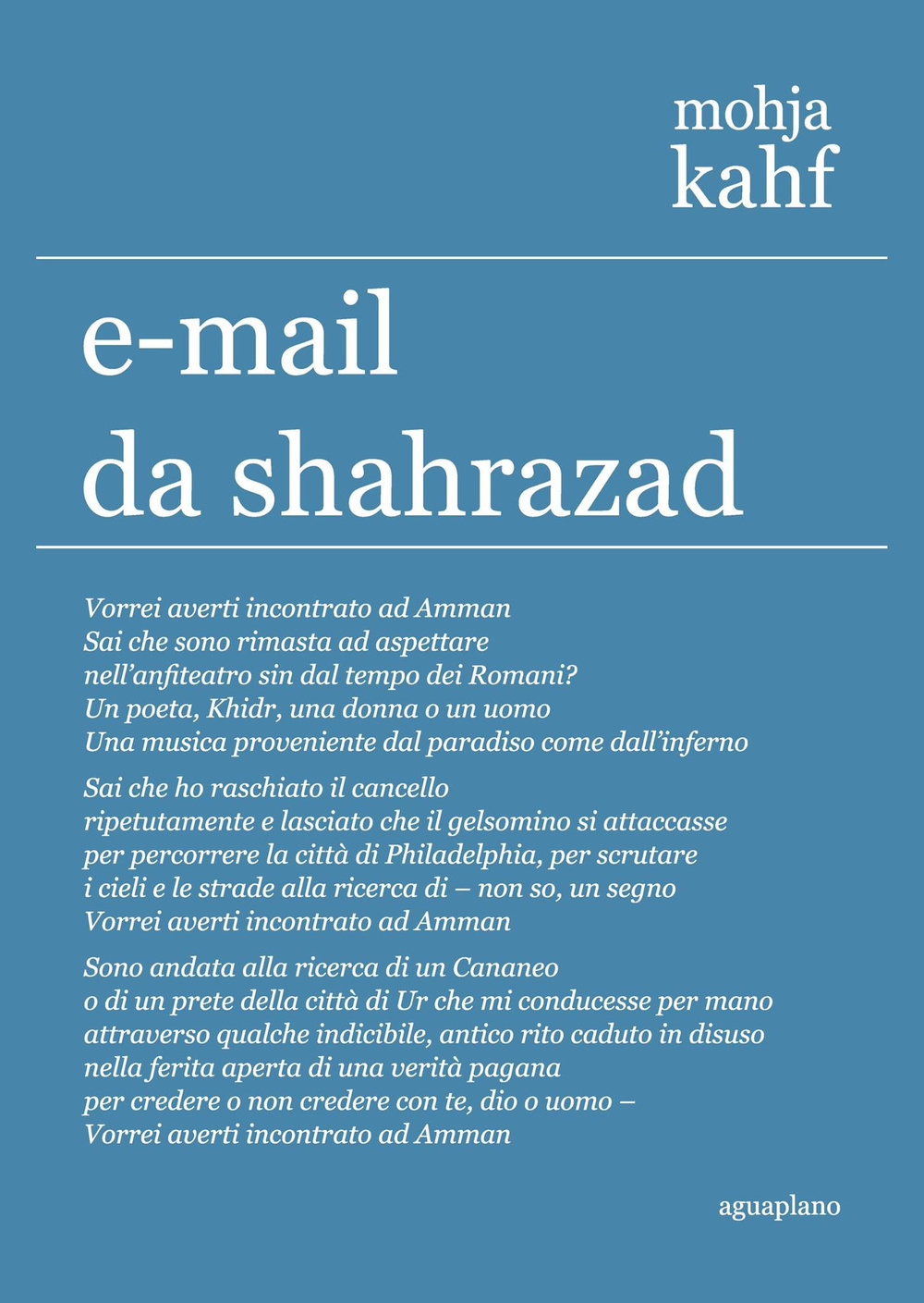 E-mail da Shahrazad. Poesie scelte