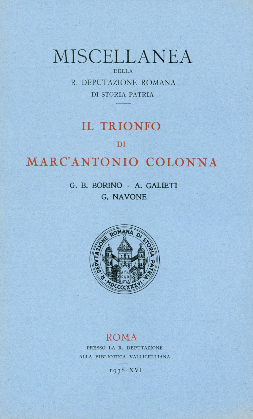 Il trionfo di Marc'Antonio Colonna