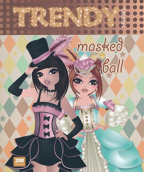 Trendy model masked ball. Con gadget