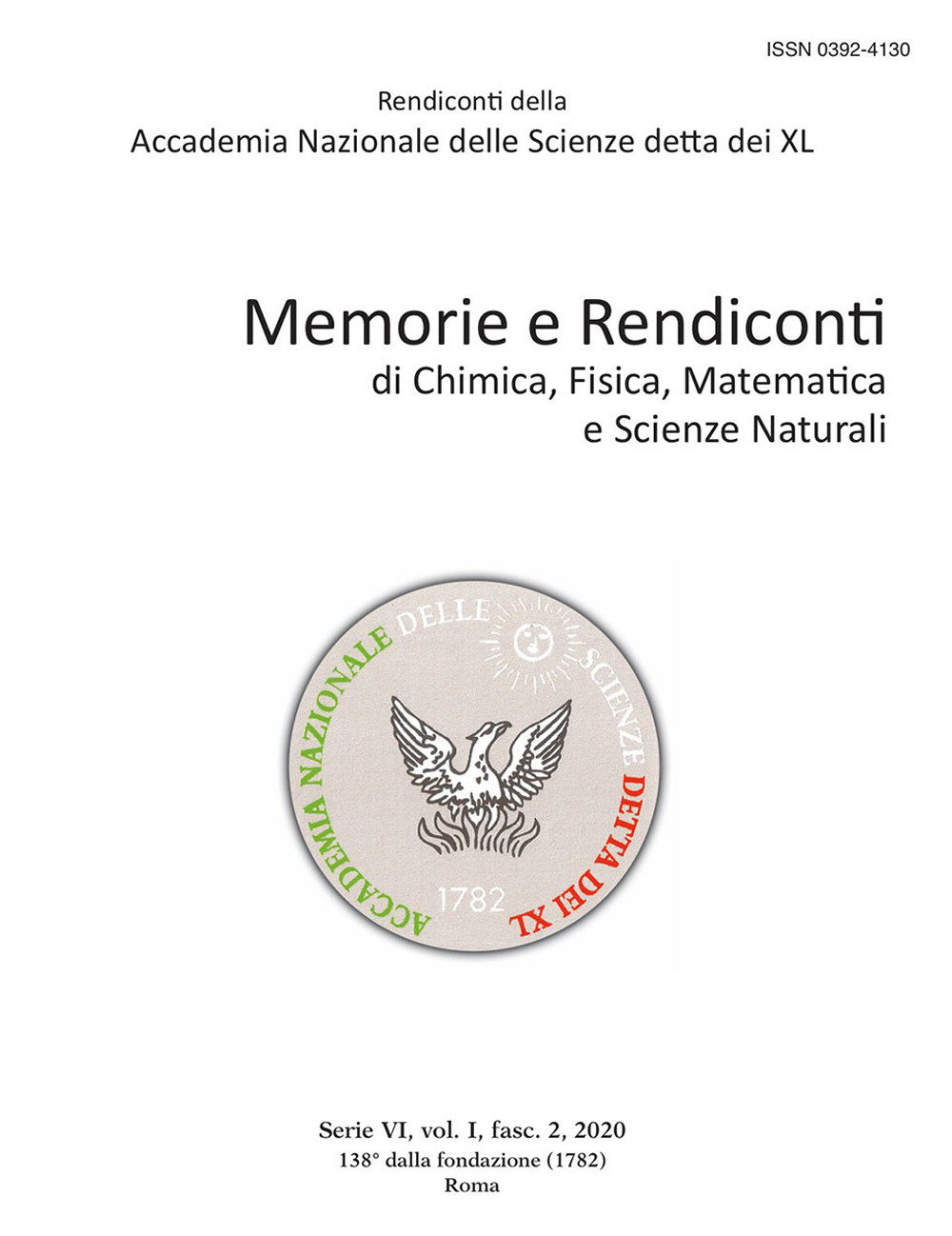 Memorie e rendiconti di chimica, fisica, matematica e scienze naturali