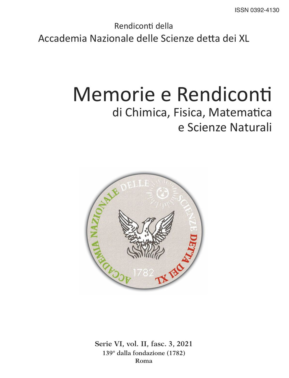 Memorie e rendiconti di chimica, fisica, matematica e scienze naturali