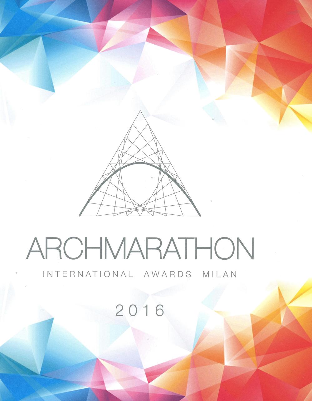 Archmarathon international awards Milan 2016. Ediz. inglese