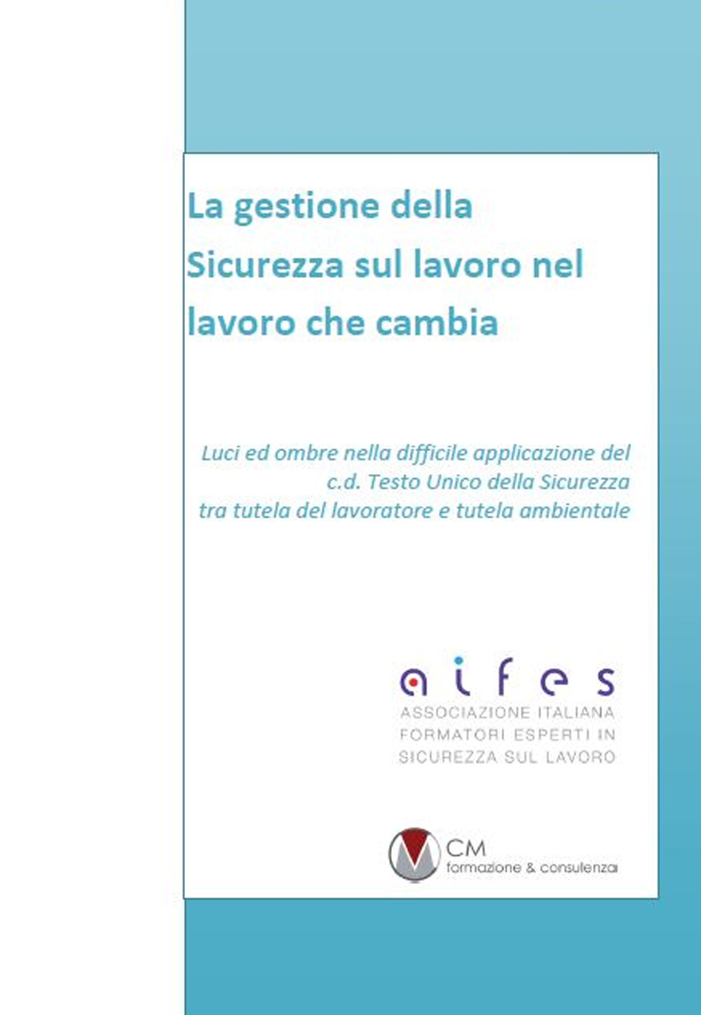 La gestione della sicurezza sul lavoro nel lavoro che cambia