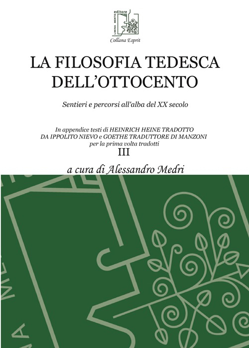 La filosofia tedesca dell'Ottocento. Vol. 3: Sentieri e percorsi all'alba del XX secolo