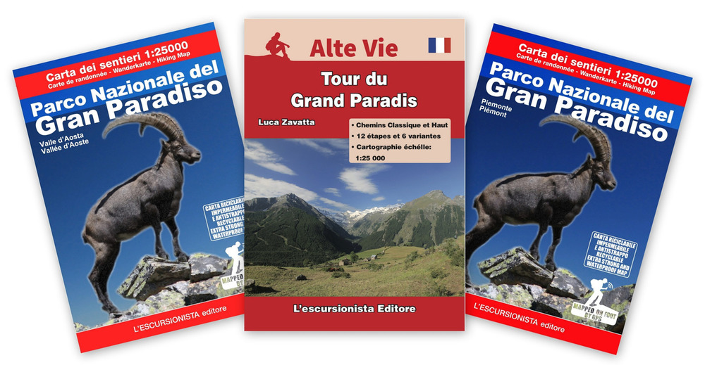 Parco del Gran Paradiso italiano. Ediz. francese. Con 2 cartine 1:25.000