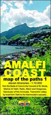 Map of the paths of the Amalfi coast. Scale 1:10.000. Vol. 1: From Vietri sul Mare to Minori