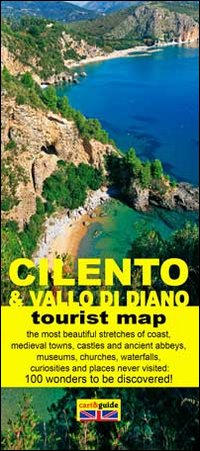 Map of Cilento and Vallo di Diano. The 100 wonders