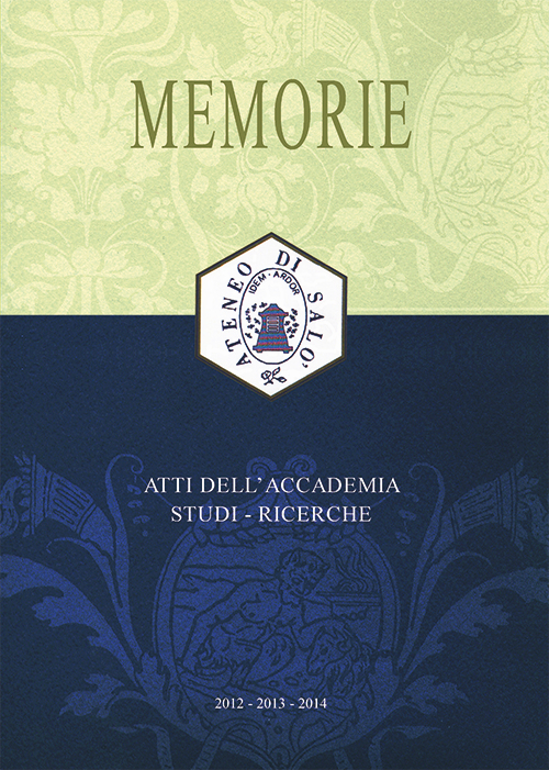 Memorie. Atti dell'Accademia. Studi, ricerche (2012-2013-2014)