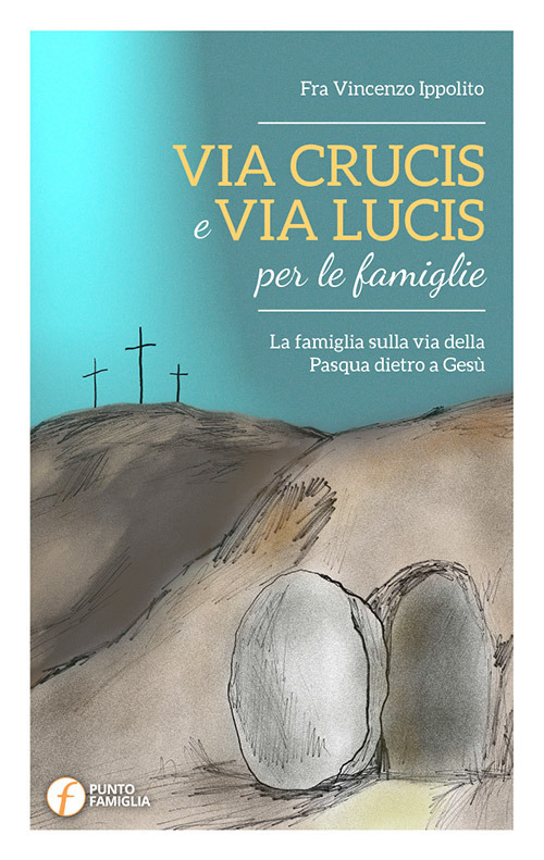 Via Crucis e Via Lucis per le famiglie. La famiglia sulla via della Pasqua dietro a Gesù