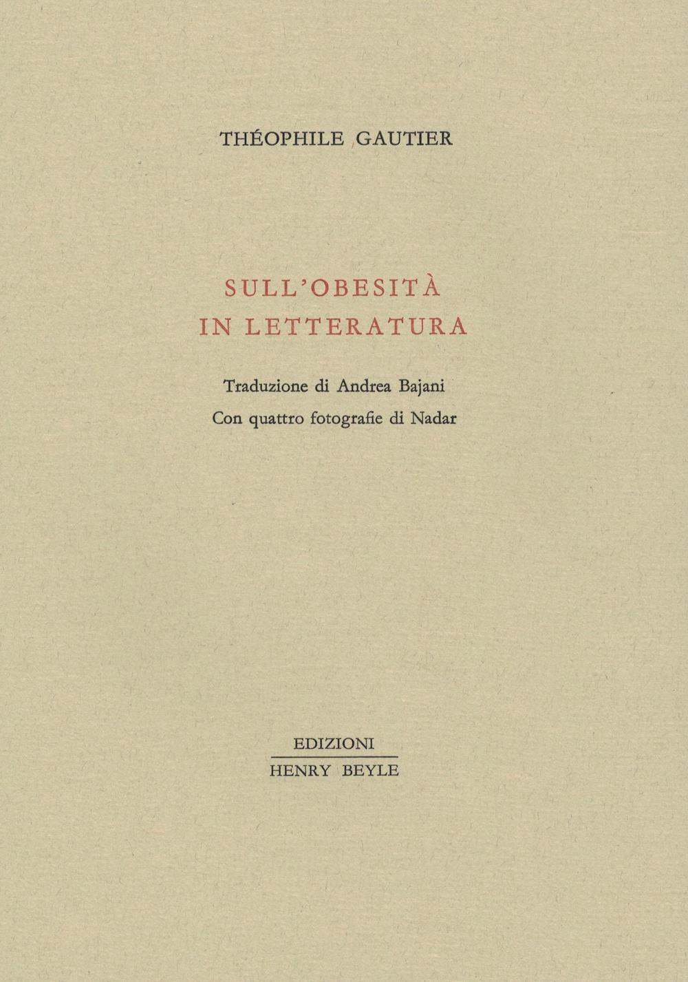 Sull'obesità in letteratura