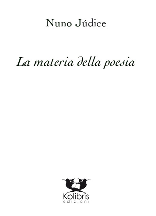 La materia della poesia