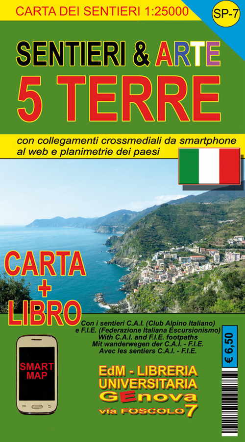 SP 7 sentieri & arte Cinque Terre 1:25.000