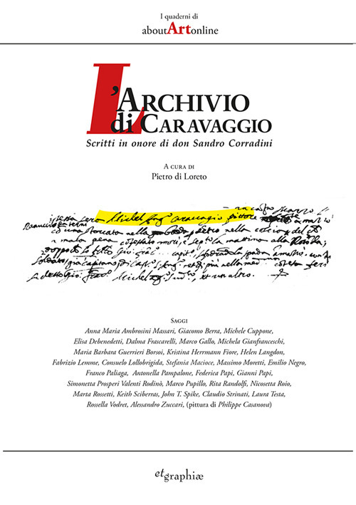 L'archivio di Caravaggio. Scritti in onore di don Sandro Corradini