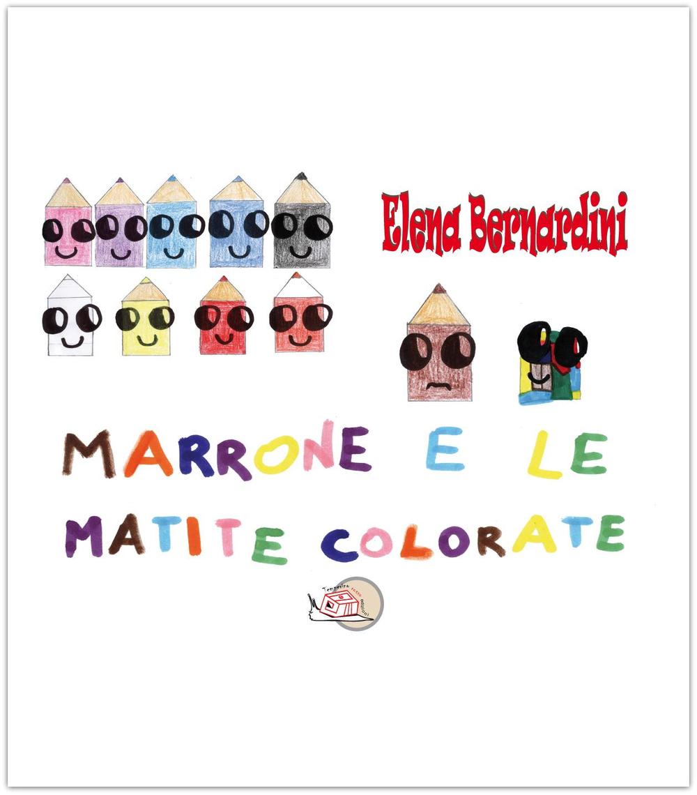 Marrone e le matite colorate