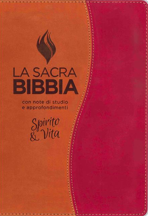 La sacra Bibbia. Spirito e vita. Ediz. bicolore marrone/ruggine