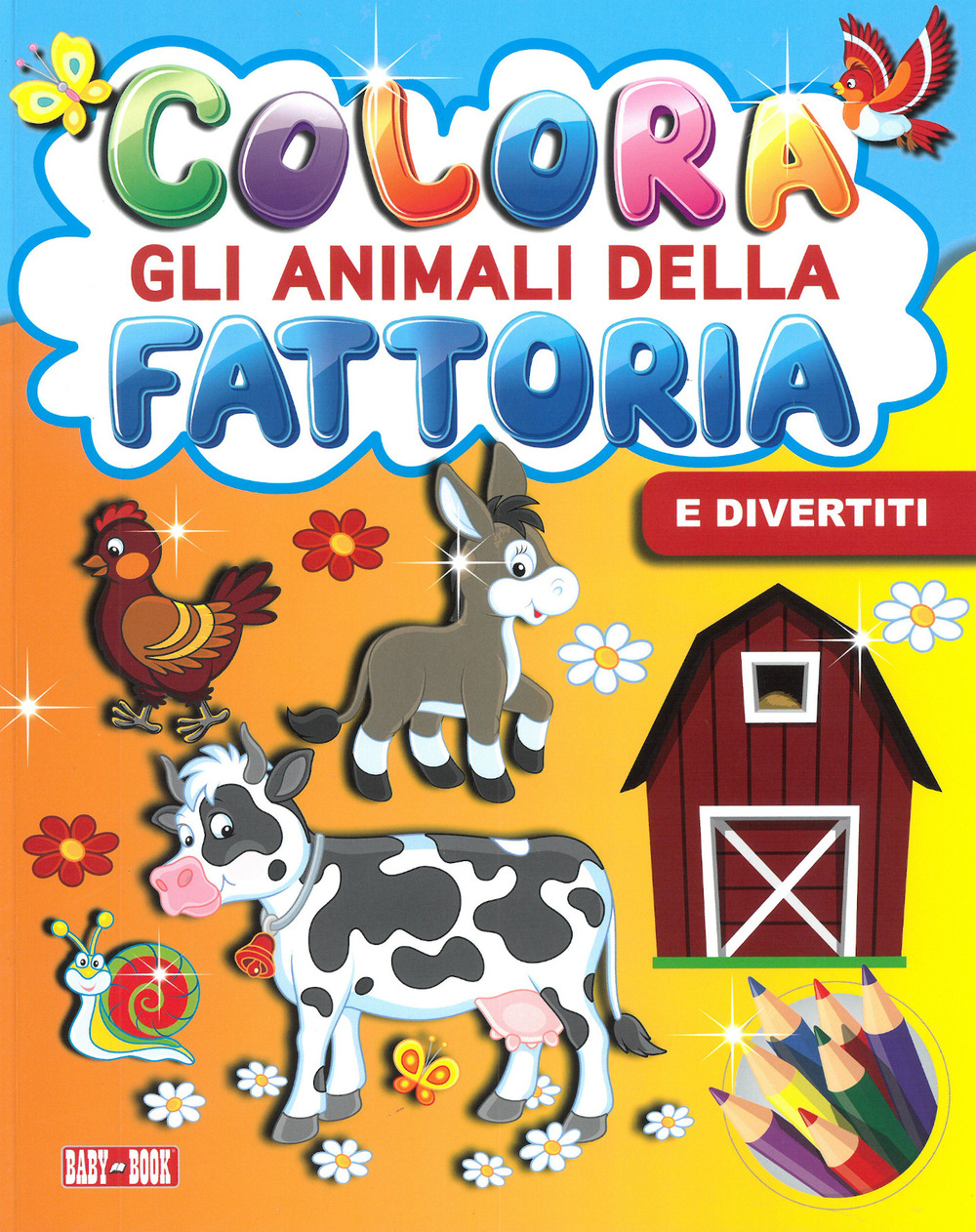 Colora gli animali della fattoria e divertiti