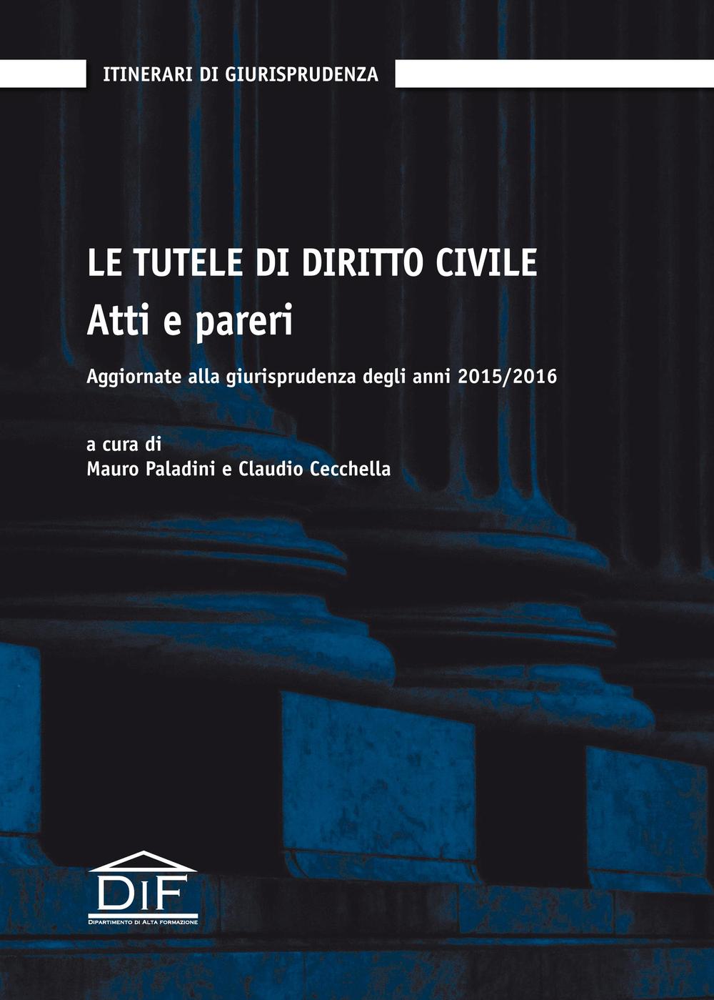 Le tutele di diritto civile. Atti e pareri. Aggiornate alla giurisprudenza degli anni 2015/2016