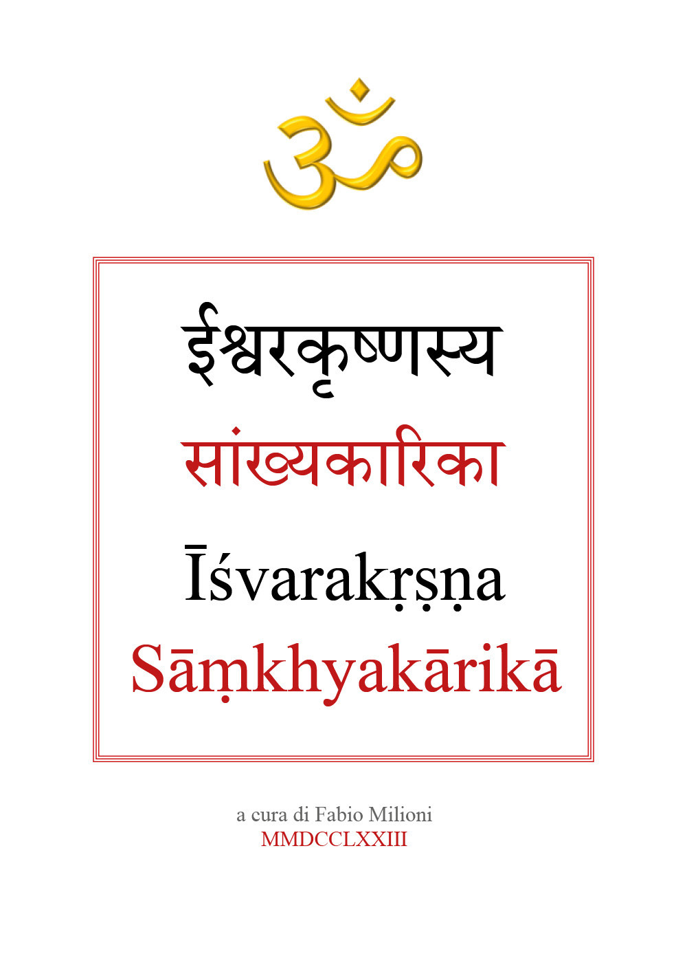 Samkhya Karika di Ishvarakrishna