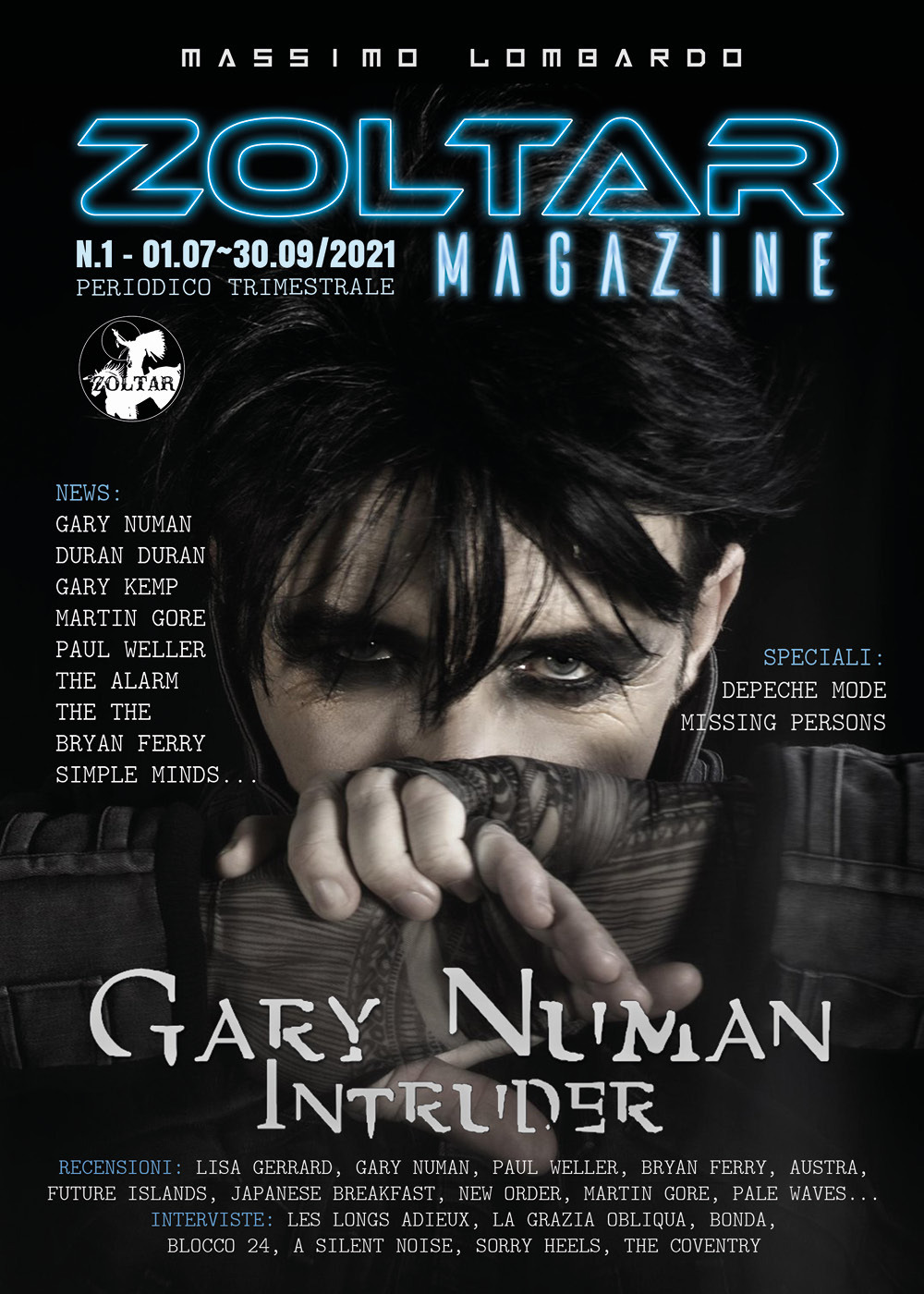 Zoltar. Periodico trimestrale di informazione culturale (2021). Vol. 1: Gary Numan Intruder