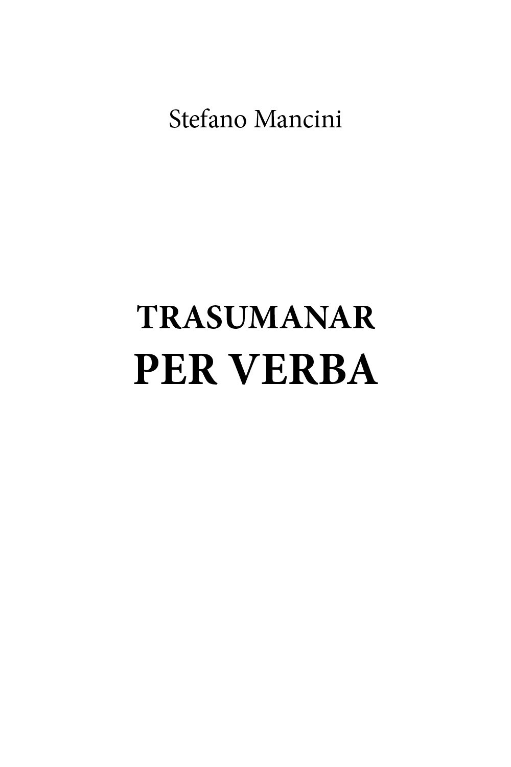 Trasumanar per verba