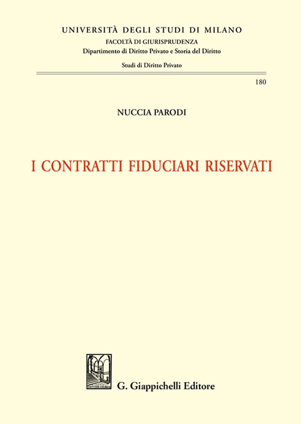 I contratti fiduciari riservati