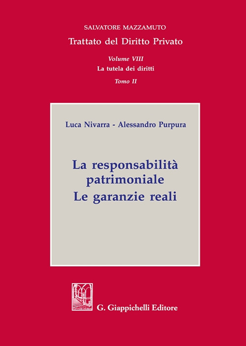 La responsabilità patrimoniale. Le garanzie reali