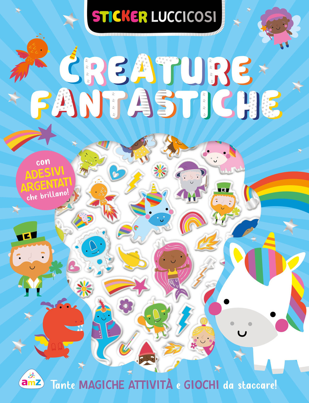 Creature fantastiche. Sticker luccicosi. Ediz. a colori