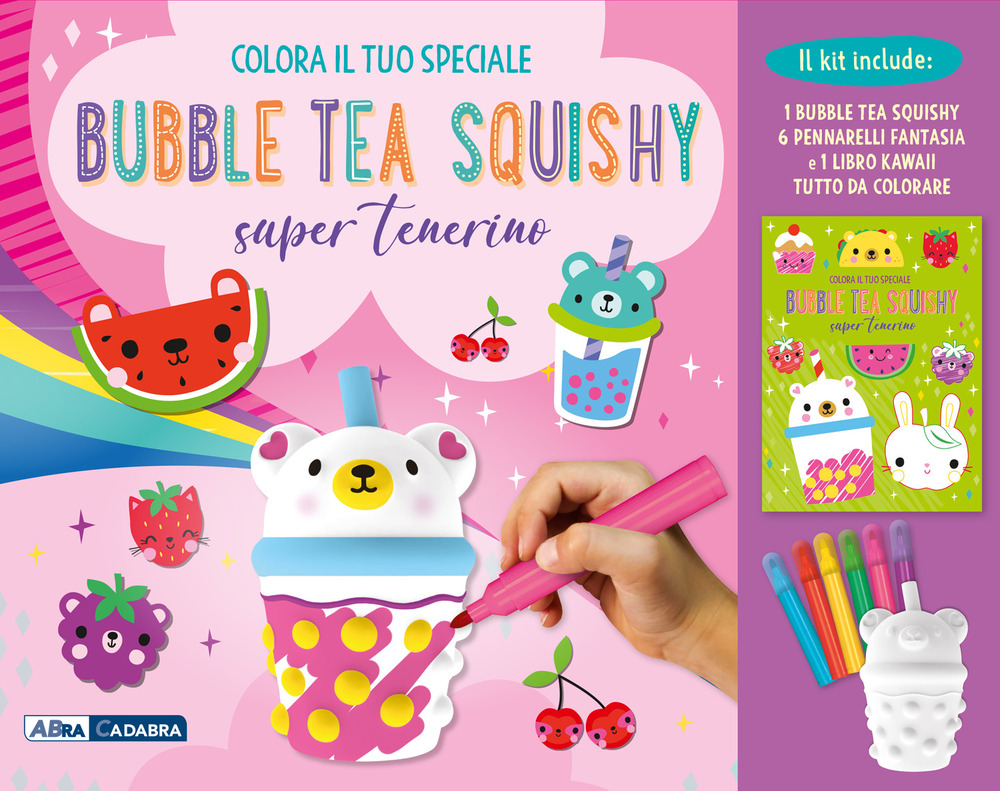 Squishy bubble tea. Ediz. illustrata. Con 6 pennarelli. Con Tazza