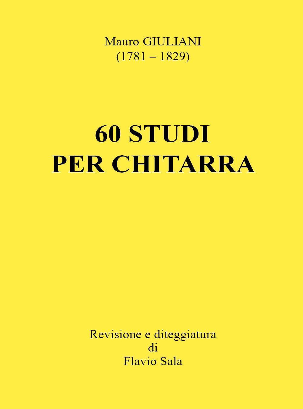 Mauro Giuliani: 60 studi per chitarra