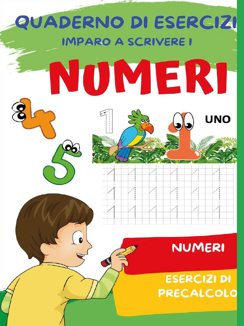 Quaderno per imparare a scrivere i numeri