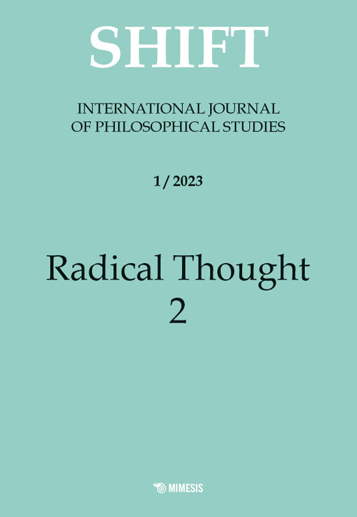 Shift. International journal of philosophical studies (2023). Vol. 1