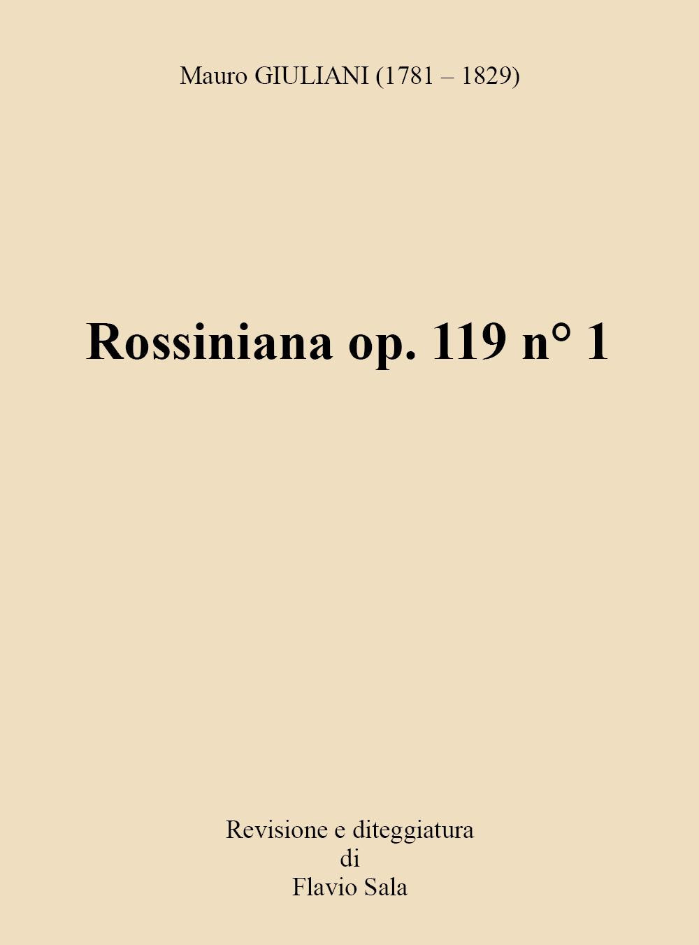 Rossiniana op. 119 n° 1. Con QrCode