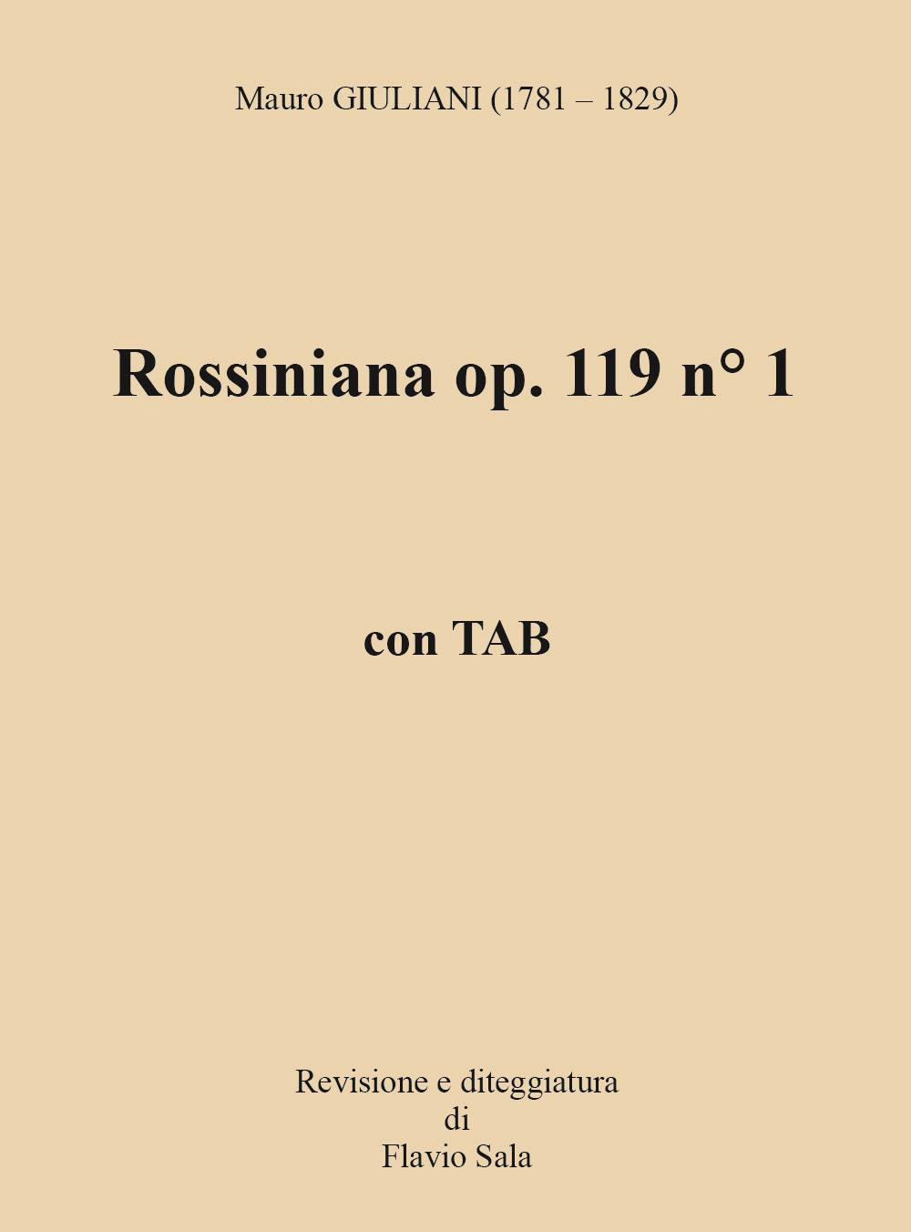 Rossiniana op. 119 n° 1+TAB. Con QrCode