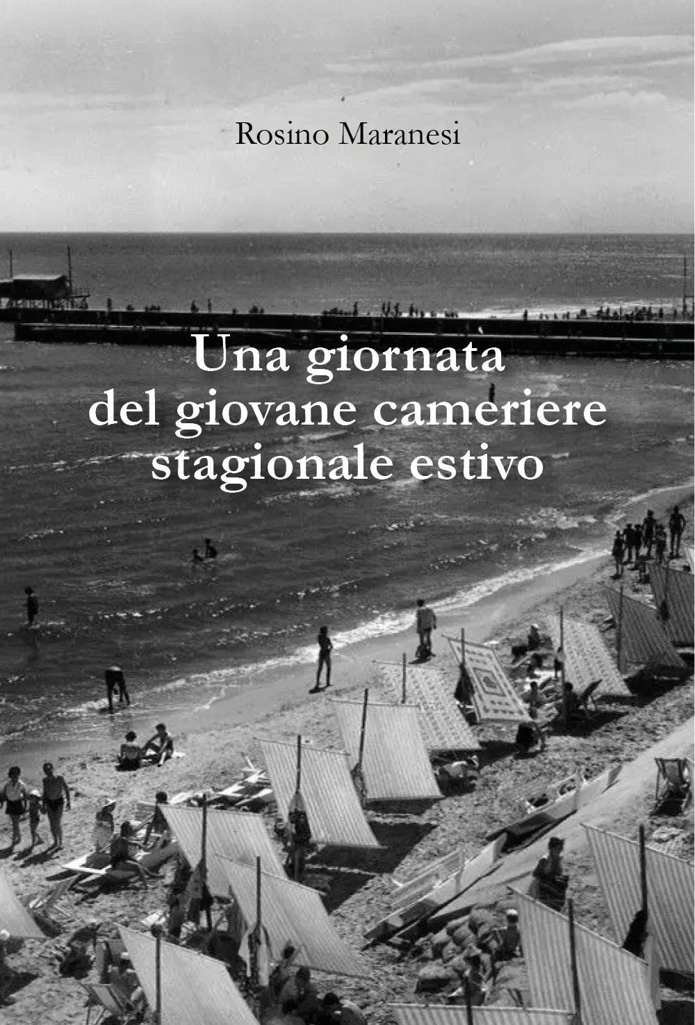 Una giornata del giovane cameriere stagionale estivo