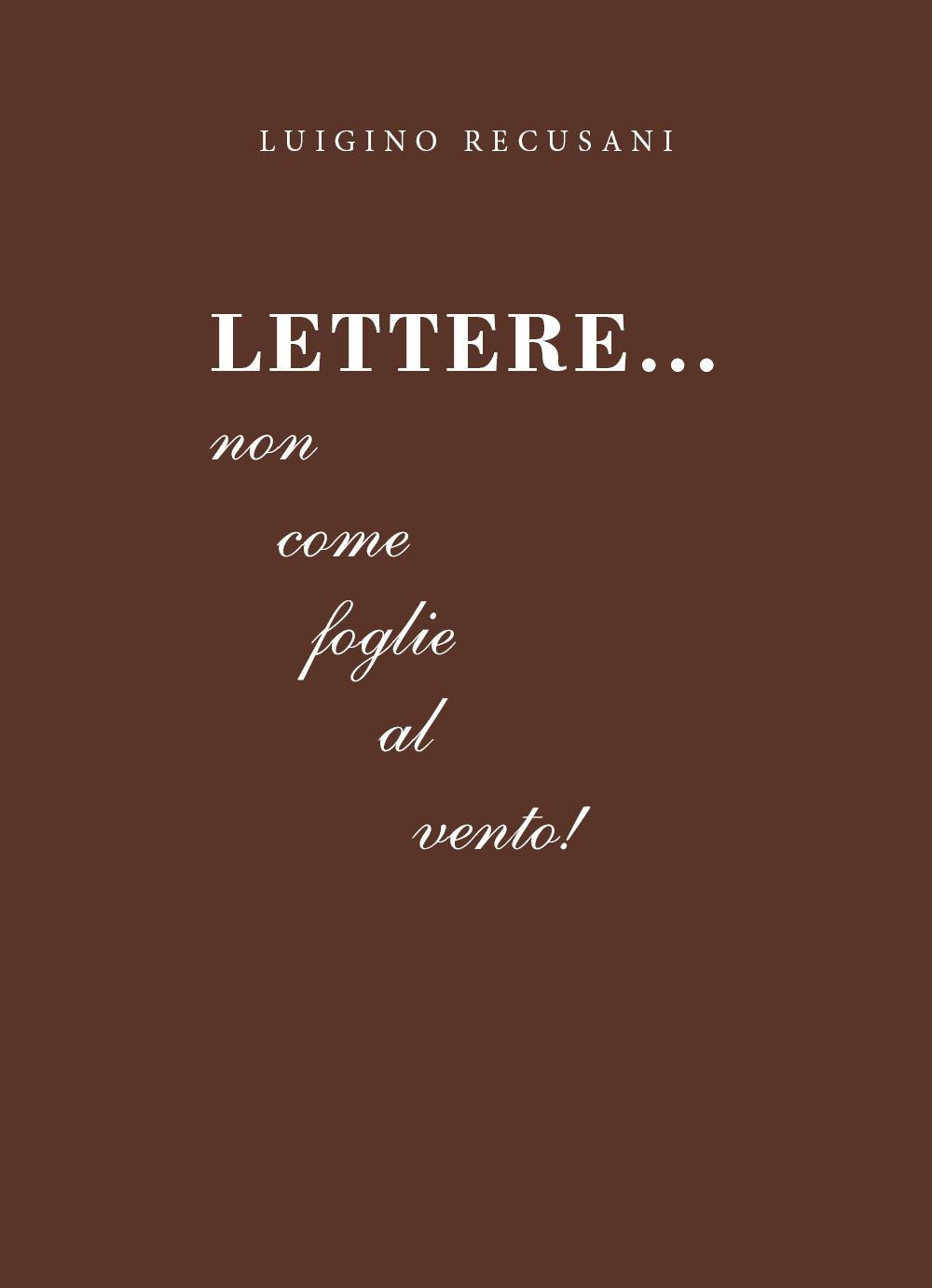 Lettere...Non come foglie al vento!