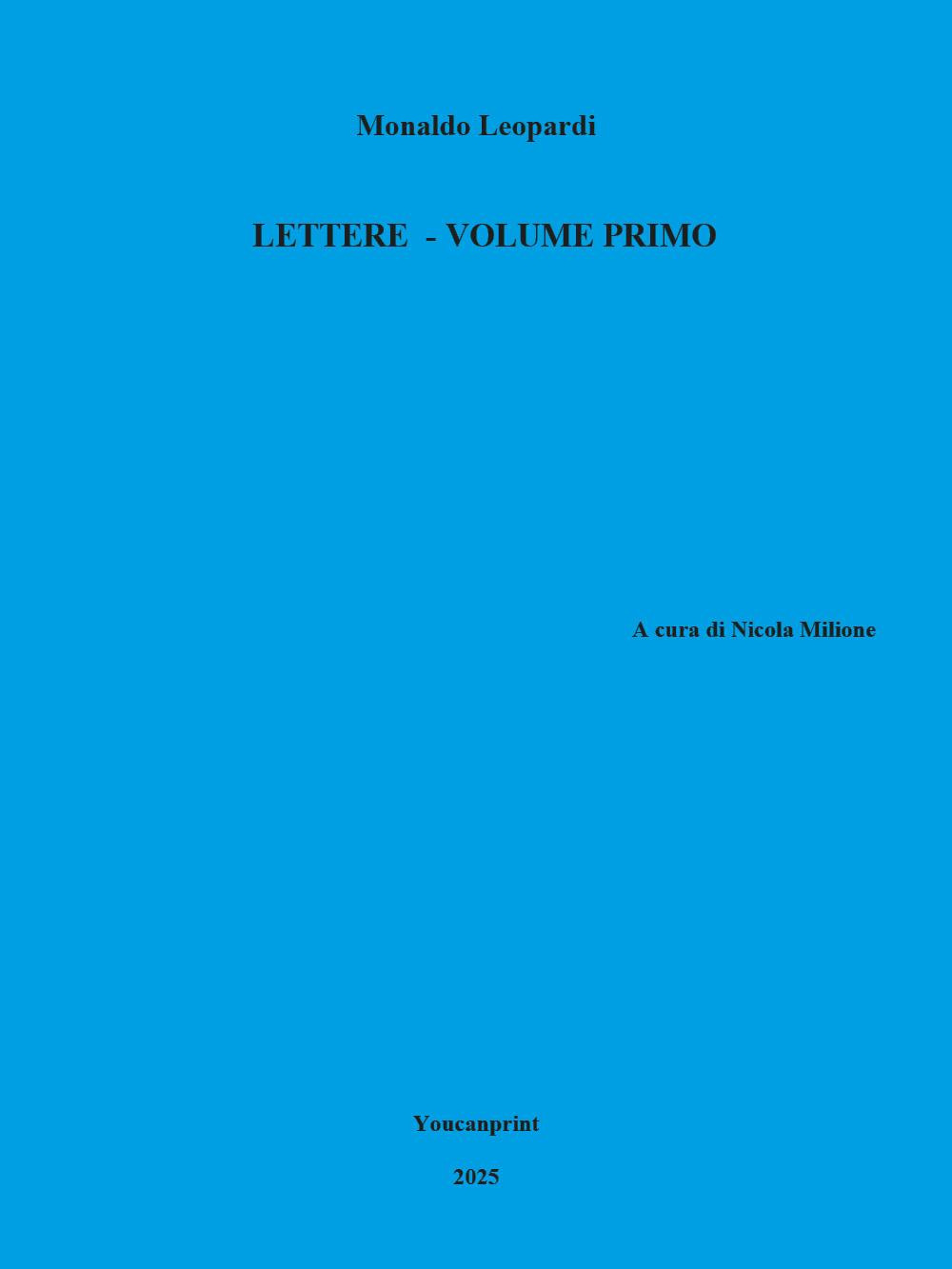 Lettere. Vol. 1