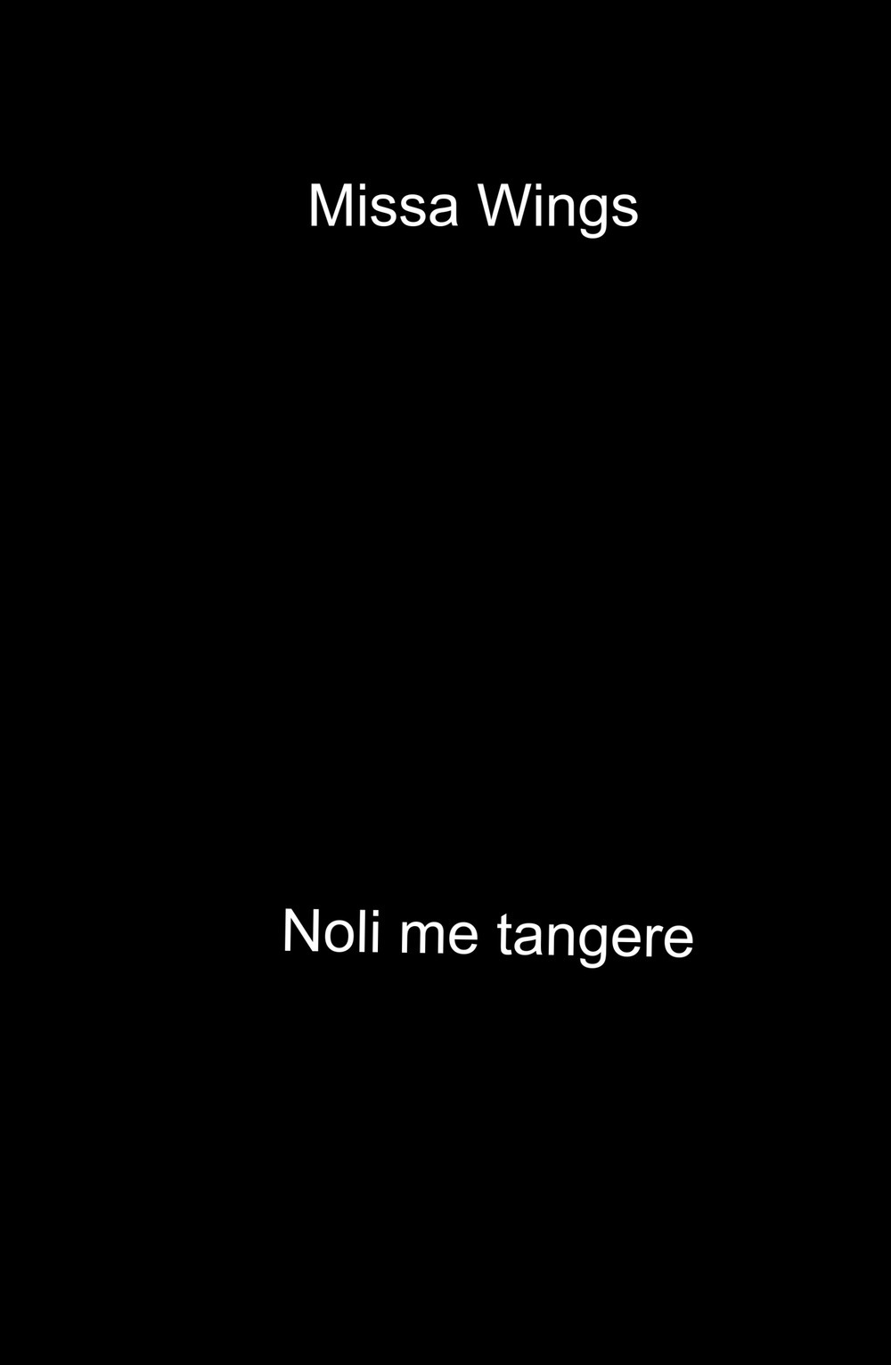 Noli me tangere