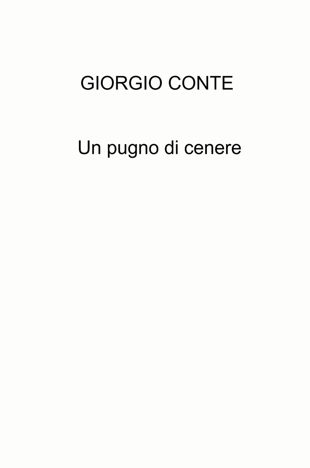 Un pugno di cenere