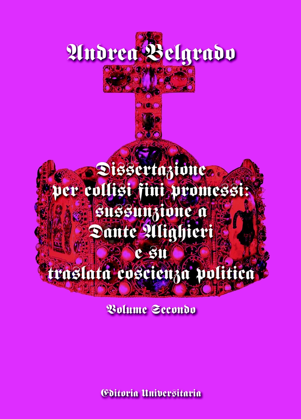 Dissertazione per collisi fini promessi: sussunzione a Dante Alighieri e su traslata coscienza politica. Vol. 2