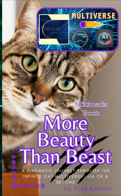 More beauty than beast. A cinematic journey through the infinite cat multiverse. Via QR & beyond